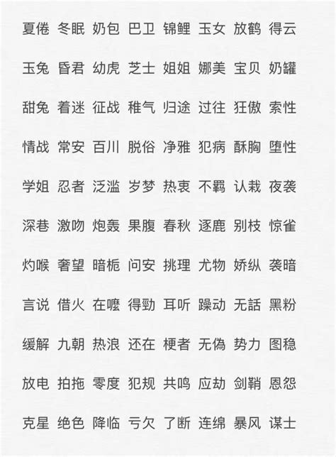 網名可愛兩字|两个字的网名大全